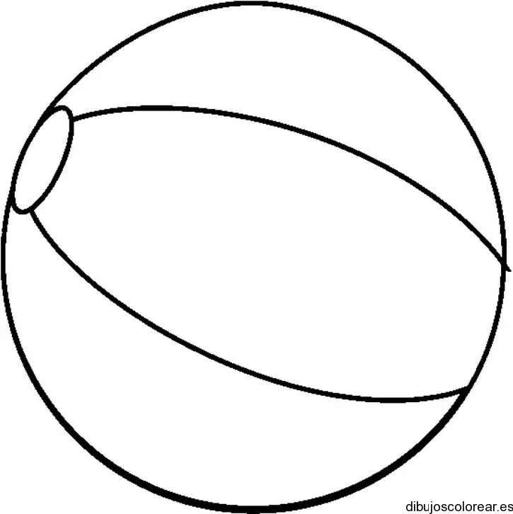 Dibujo de una pelota para la playa | Dibujos para Colorear