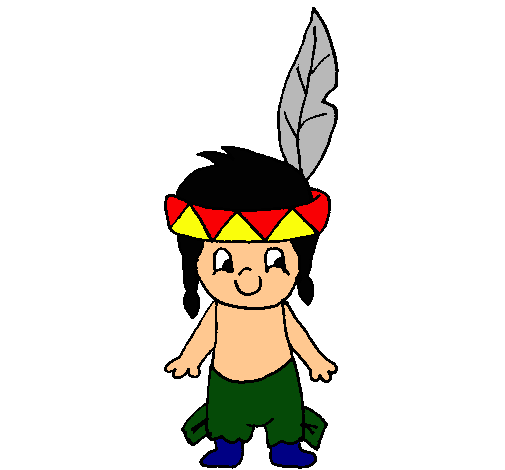 Dibujo de Pequeño indio pintado por Indio en Dibujos.net el día 22 ...