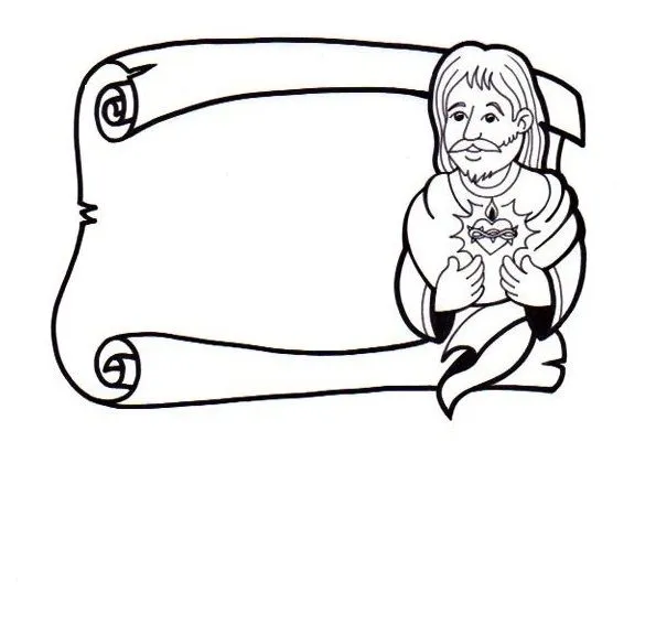 Dibujo pergamino para colorear - Imagui