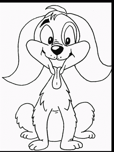  de Perrita. Dibujo para colorear de Perrita. Dibujos infantiles de ...