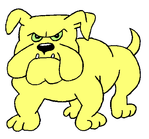 Dibujo de Perro Bulldog pintado por Mona en Dibujos.net el día 03 ...