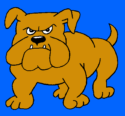 Dibujo de Perro Bulldog pintado por Spike en Dibujos.net el día 18 ...