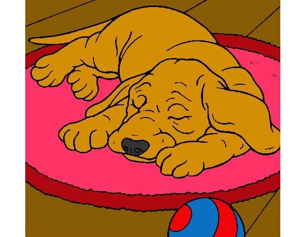 Dibujo de Perro durmiendo pintado por Sedoso en Dibujos.net el día ...