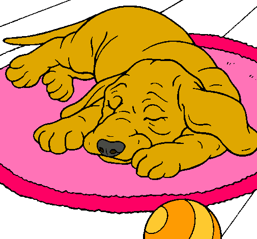 Dibujo de Perro durmiendo pintado por Simona en Dibujos.net el día ...