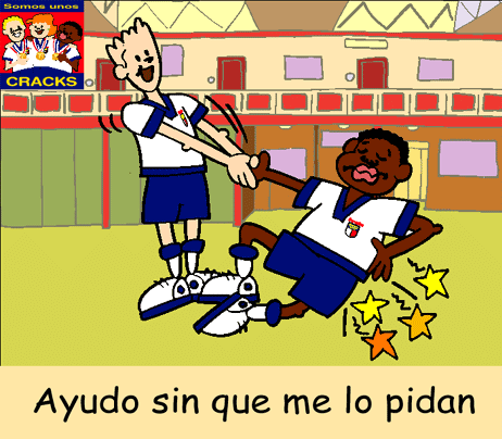 Dibujo de una persona ayudando a otra - Imagui