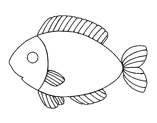 Dibujo de Pescado para Colorear