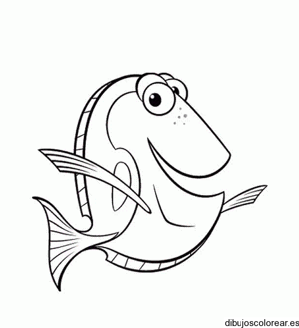 Dibujo de un pez riendo | Dibujos para Colorear