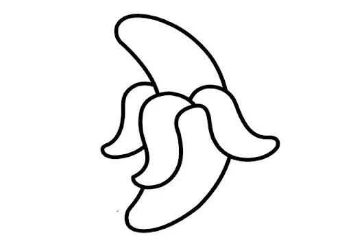 PLATANO PARA COLOREAR GRANDE - Imagui