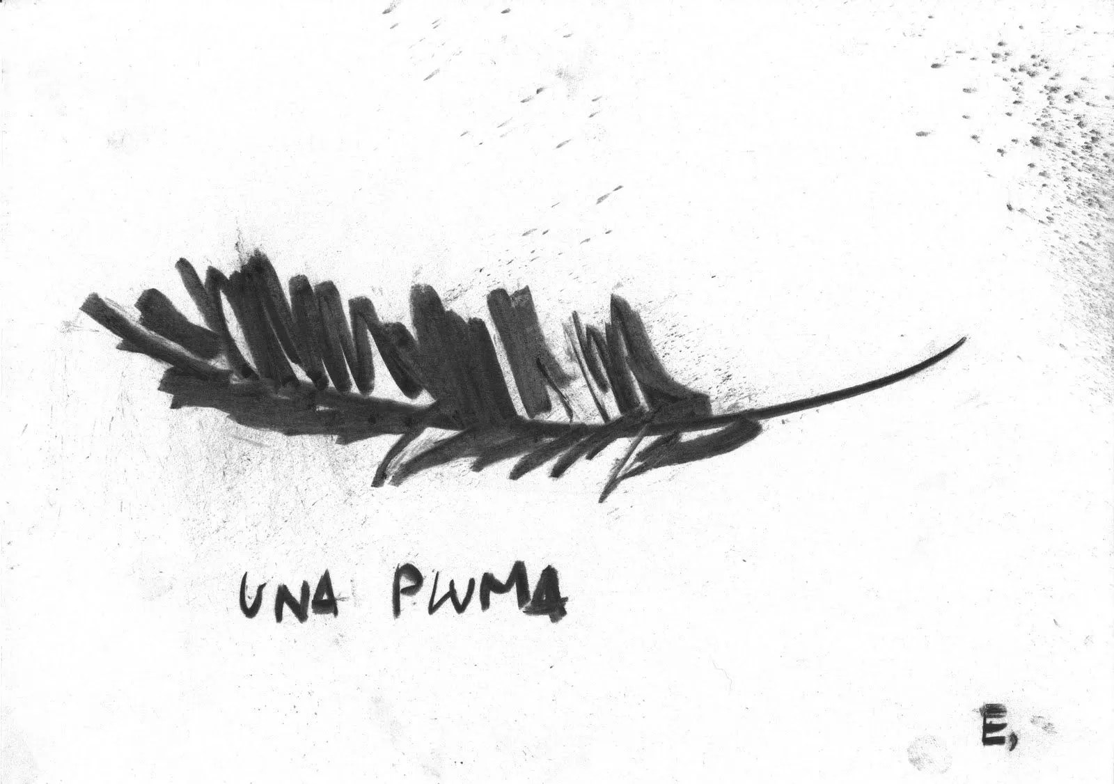 DIBUJO: una pluma