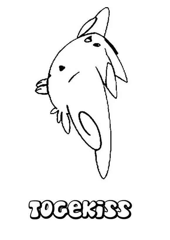 Dibujo Pokemon Togekiss - Dibujos para colorear POKEMON NORMAL