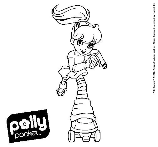 Dibujo de Polly Pocket 18 para Colorear - Dibujos.net