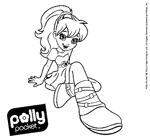 Dibujo de Polly Pocket 9 para Colorear - Dibujos.net