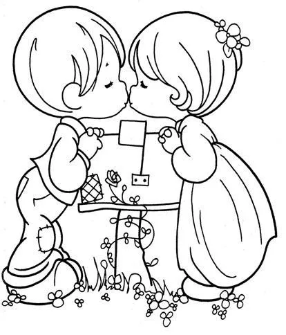 Dibujos para colorear de Precious Moments ángeles - Imagui