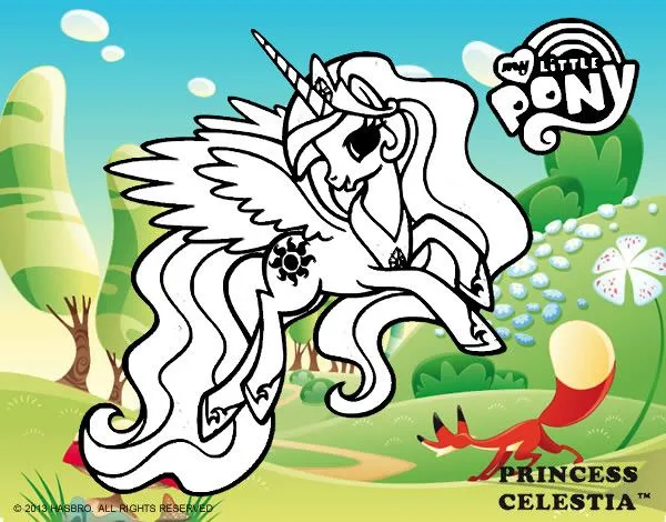 Dibujo de Princess Celestia pintado por Ponys en Dibujos.net el ...