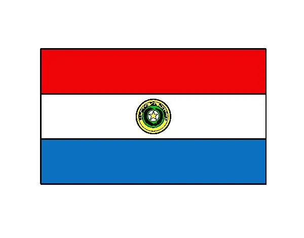 Bandera de paraguay para colorear - Imagui