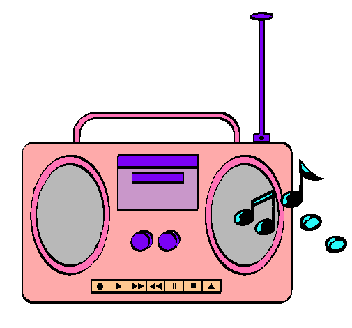 Dibujo de Radio cassette 2 pintado por Musicsara en Dibujos.net el ...