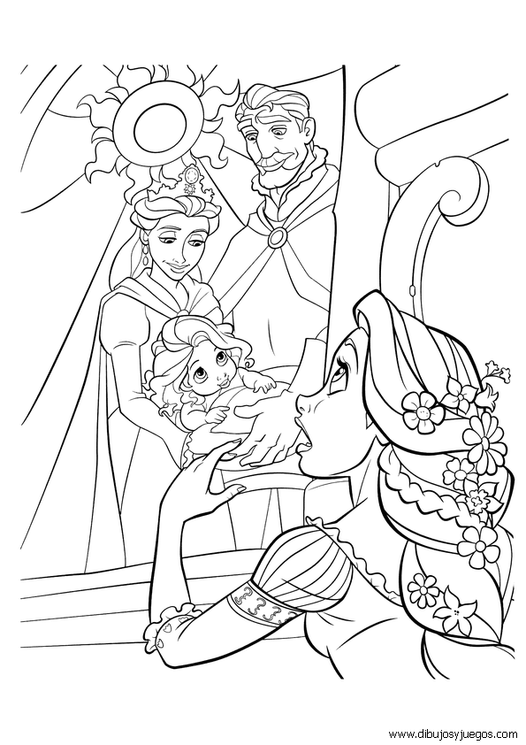 dibujo-rapunzel-walt-disney-021 | Dibujos y juegos, para pintar y ...