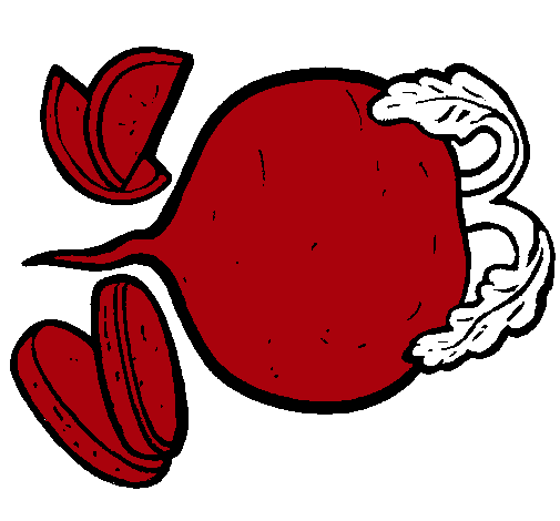 Dibujo de Remolacha cortada pintado por Betarraga en Dibujos.net ...
