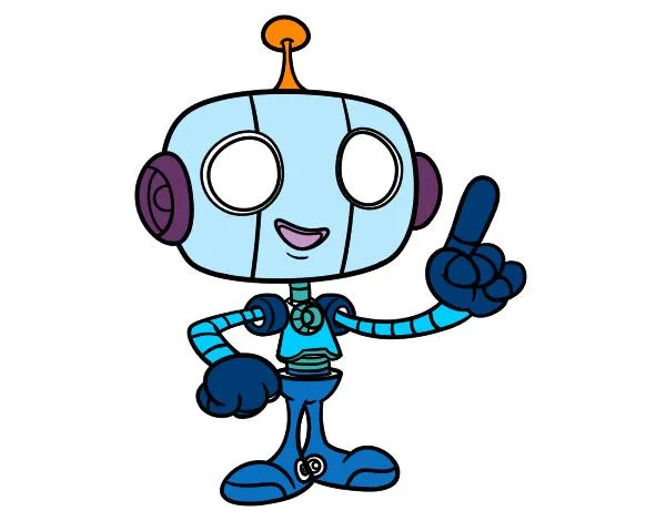 Dibujo de Robot simpático pintado por Baltazar en Dibujos.net el ...