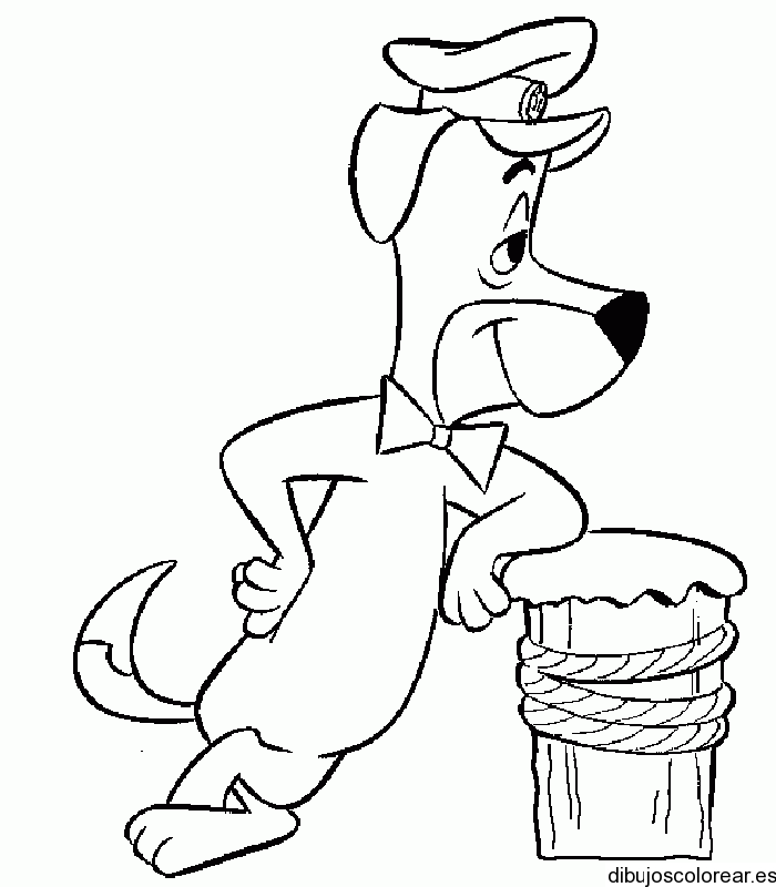 Dibujo de Roquet el perro como policía | Dibujos para Colorear