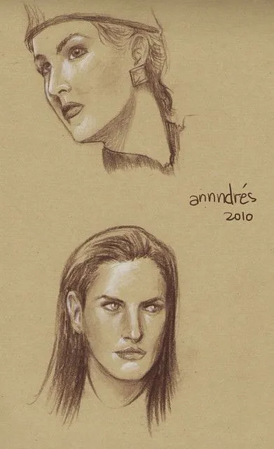 Dibujo de rostros de mujeres | Flickr - Photo Sharing!