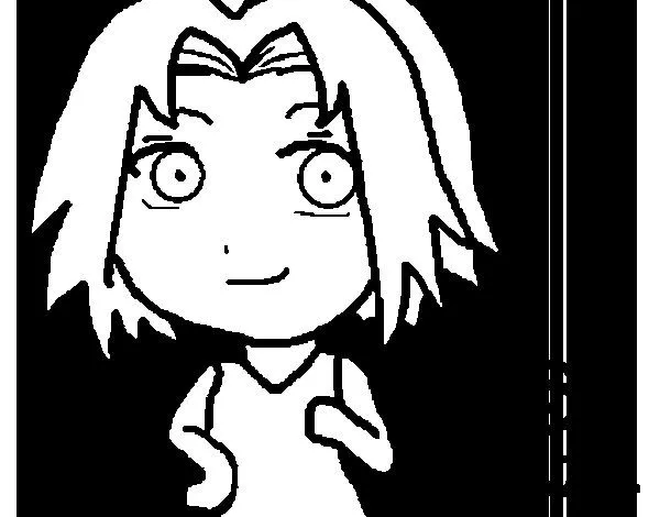 Dibujo de Sakura Haruno small para Colorear - Dibujos.net