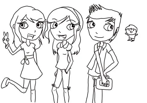 Dibujo de Sam, Carly, y Freddie para colorear | Dibujos para ...