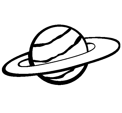 Dibujo de Saturno II para Colorear