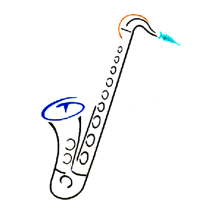 Dibujo saxo - Imagui