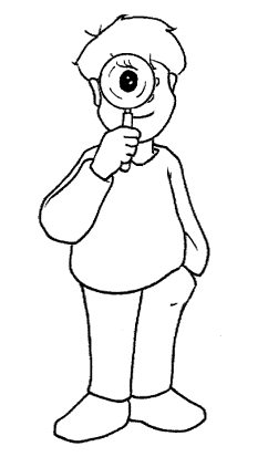 Dibujo del sentido del tacto para colorear - Imagui