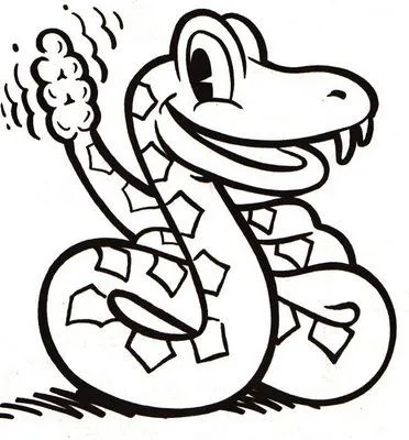 Dibujo de serpiente - Imagui