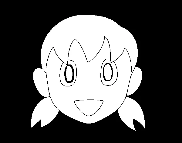 Dibujo de Shizuka para Colorear - Dibujos.net