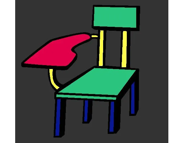 Dibujo de Silla escolar pintado por Nokomoko en Dibujos.net el día ...