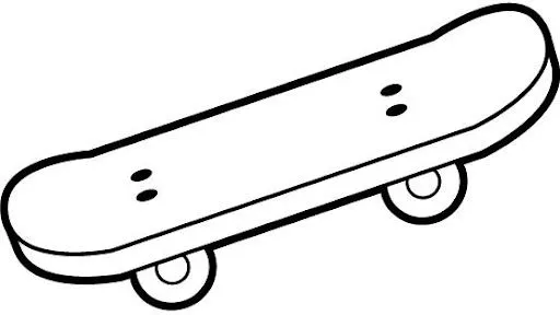 Dibujo de skateboard para colorear - Imagui