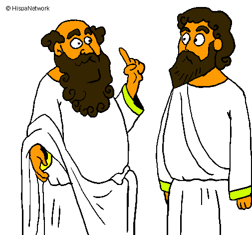 Dibujo de Sócrates y Platón pintado por Loca en Dibujos.net el día ...