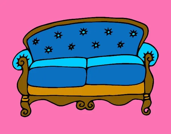Dibujo de Sofá Chesterfield pintado por Queyla en Dibujos.net el ...