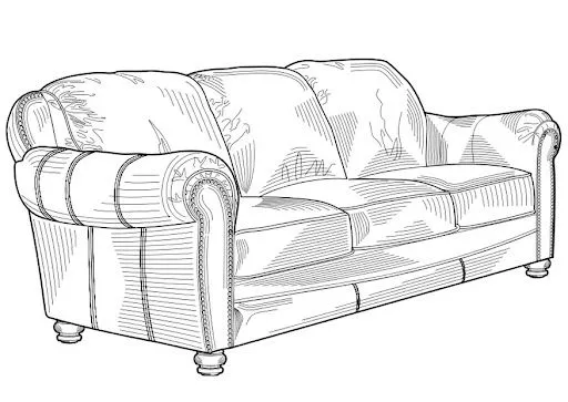 DIBUJO DE UN SOFA PARA COLOREAR - Imagui