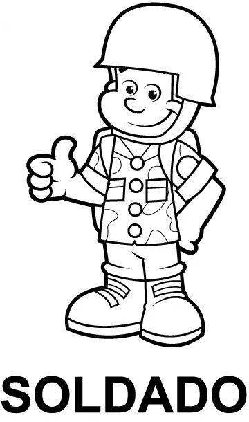 Dibujo de Soldado | Dibujos para Colorear Infantil