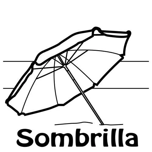 Sombrillas dibujos - Imagui