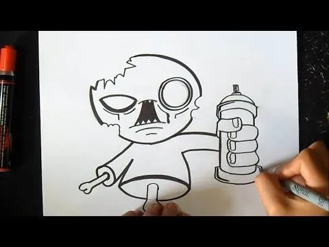 Dibujo De Spray Graffiti By Zaxx Youtube 1 50 Dibujo Lata De Spray ...