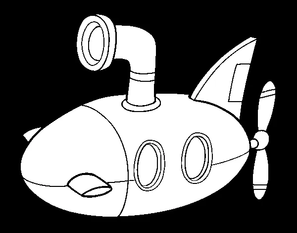 Dibujo de Submarino para Colorear