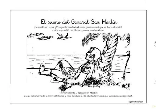 DIBUJO DEL SUEÑO DE SAN MARTÍN PARA COLOREAR | Search Results ...