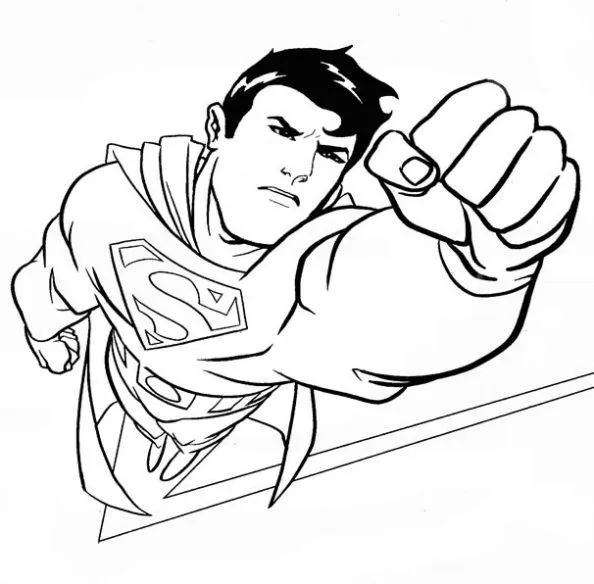 Dibujo de Superman para colorear. Dibujos infantiles de Superman ...