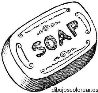 Dibujo de una tableta de jabón | Dibujos para Colorear