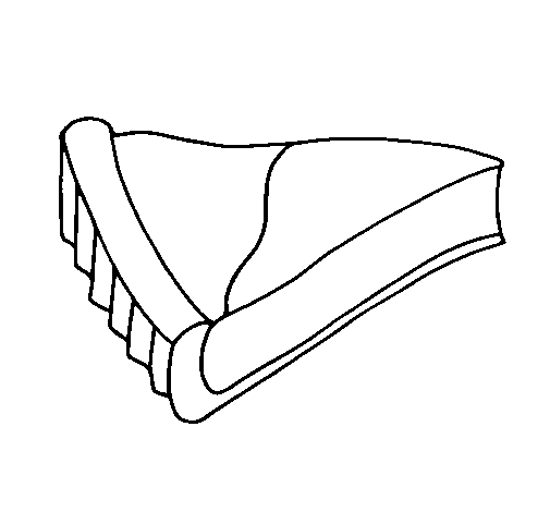 Dibujo de Tarta de queso para Colorear