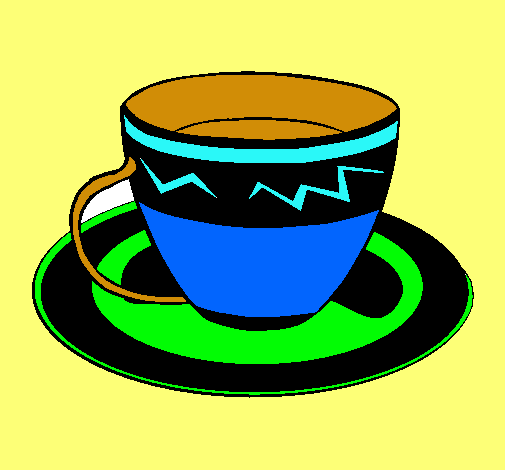 Dibujo de Taza de café pintado por Tasa pintada en Dibujos.net el ...