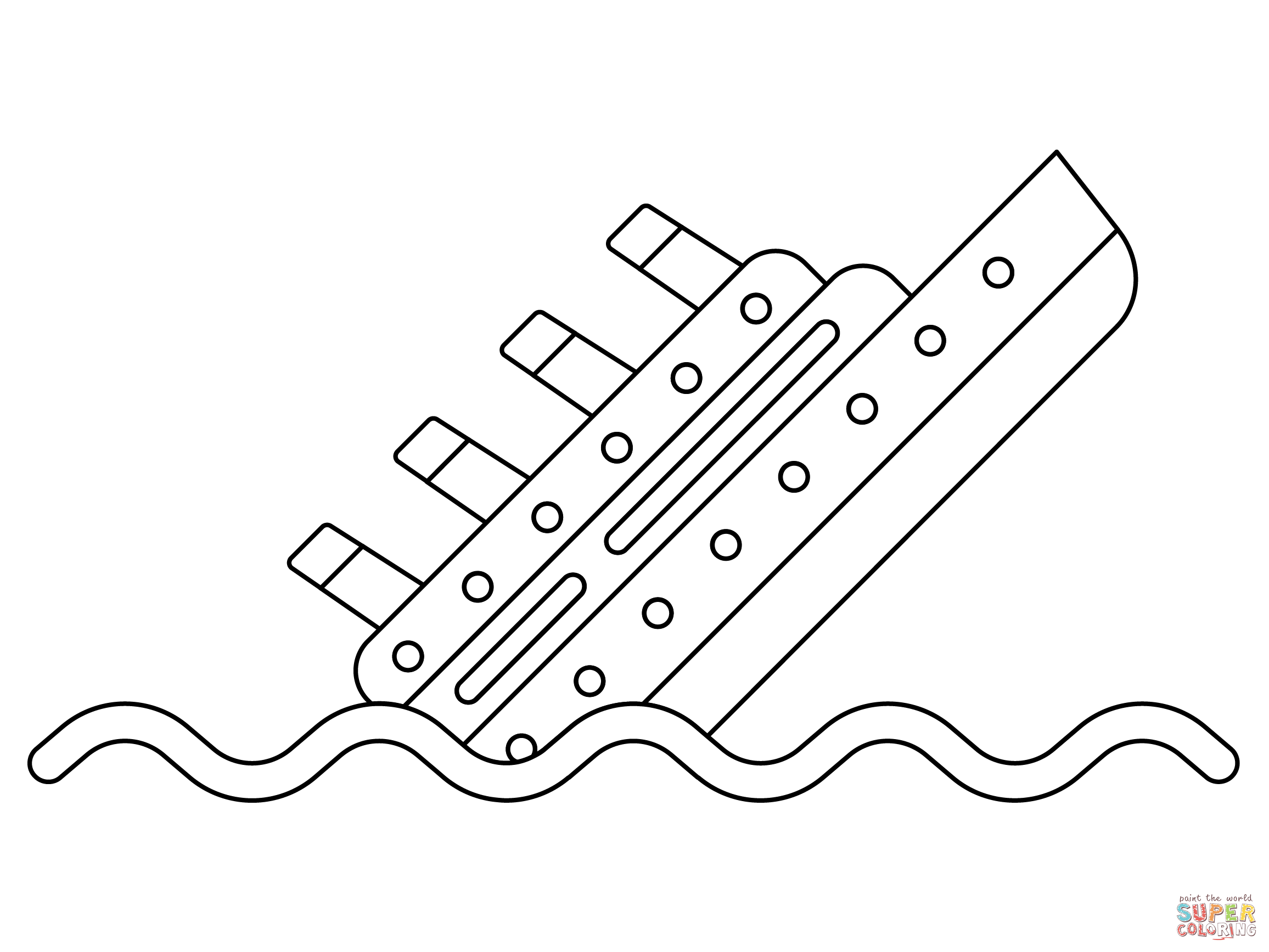 Dibujo de Titánico para colorear | Dibujos para colorear imprimir gratis