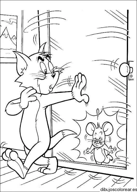 Dibujo de Tom & Jerry peleando | Dibujos para Colorear