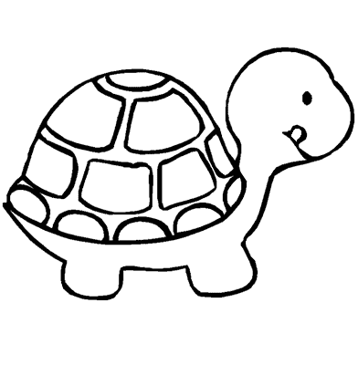 Tortuga para colorear infantil - Imagui