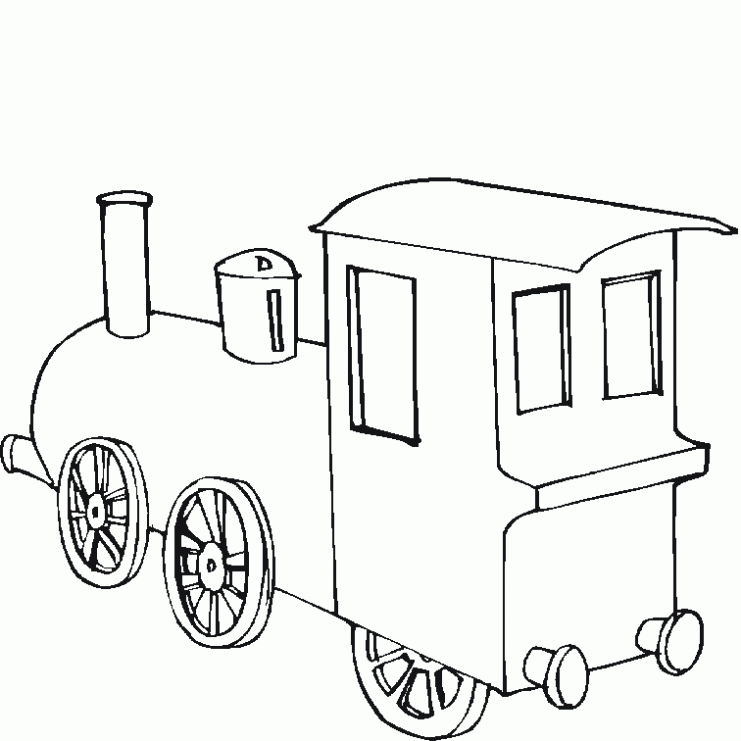 Dibujo de Tren para colorear. Dibujos infantiles de Tren. Colorear ...